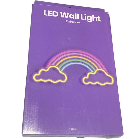 Rainbow LED Neon Light Sign Wall Decor Night Lamp Bar Bedroom Home Party NEW - Picture 3 of 5